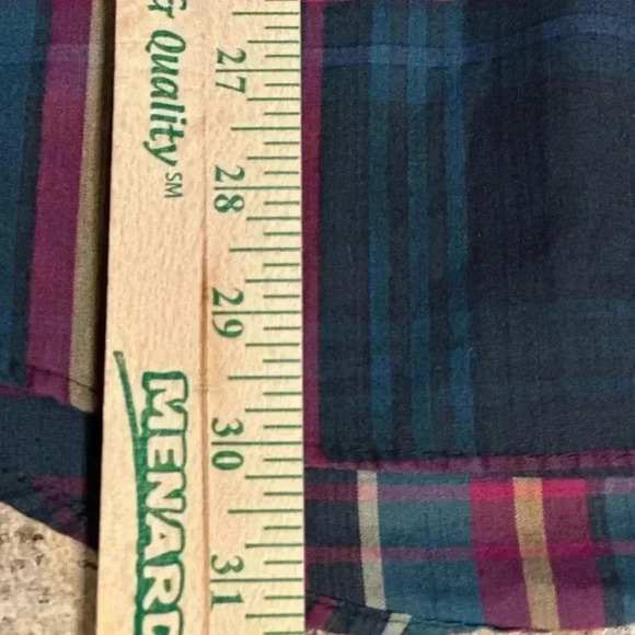 McGREGOR Button Front Shirt Size XL Grid Striped Long Sleeves EUC - Picture 11 of 15